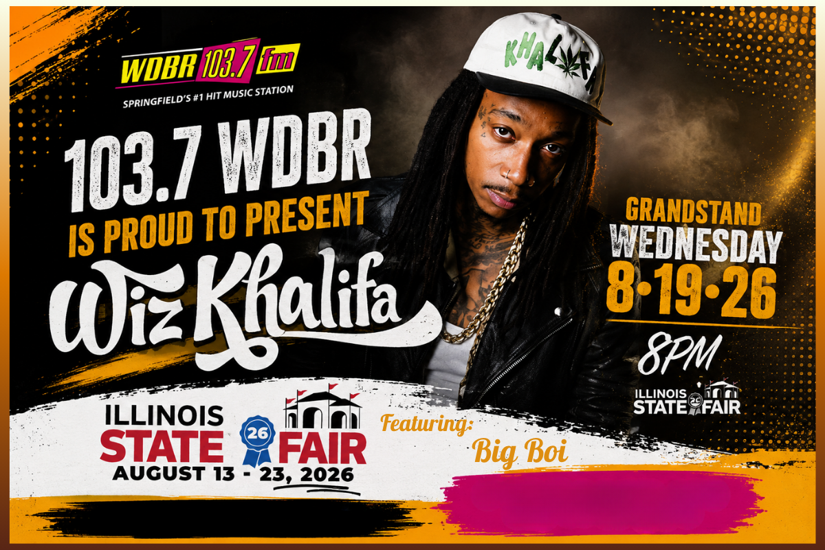103.7 WDBR Presents Wiz Khalifa at the Illinois State Fair | 103.7